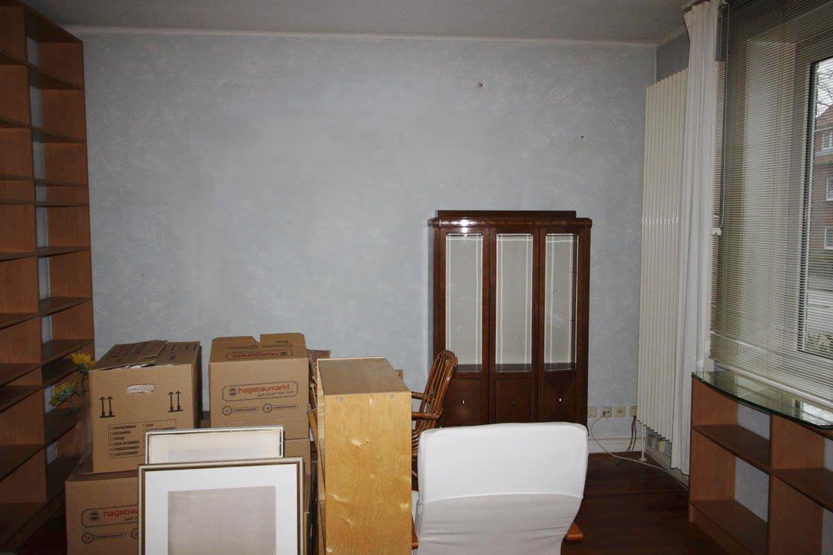 Altbauvilla Arbeitszimmer Vorher