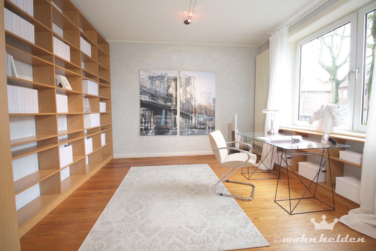 Home Staging Altbauvilla Arbeitszimmer wohnhelden