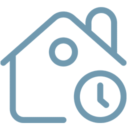 Haus mit Uhr Kurzzeitvermietung