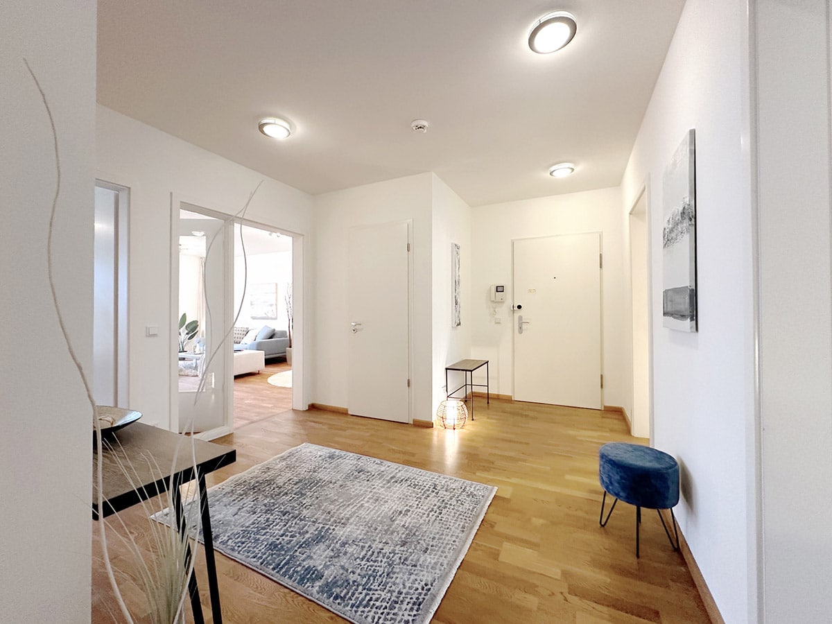 Eingangsflur mit Home Staging in Hamburg Eppendorf