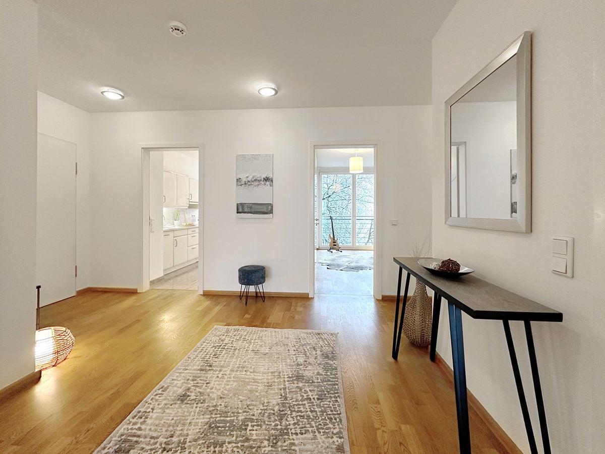 Eingangsbereich mit Home Staging in Hamburg Eppendorf