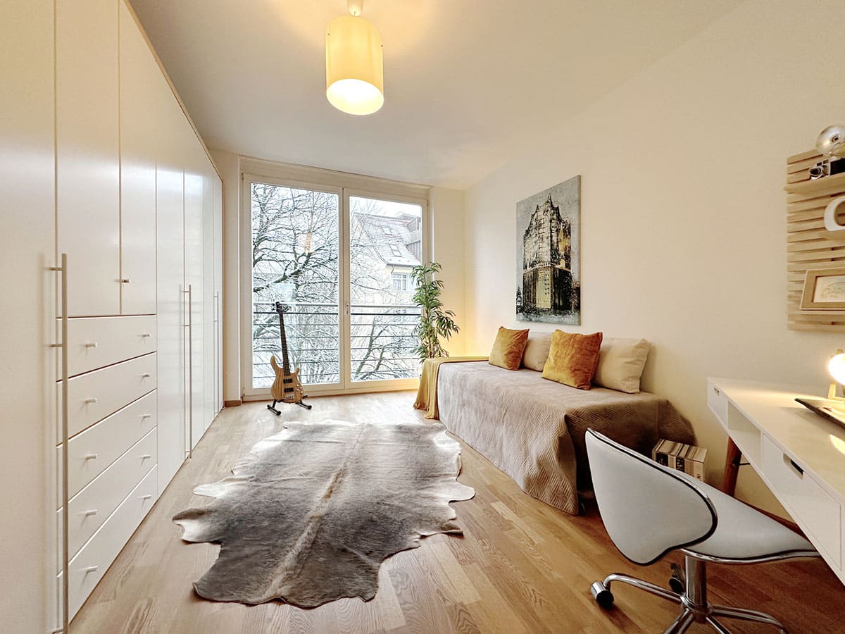 Gästezimmer mit Home Staging in Hamburg Eppendorf