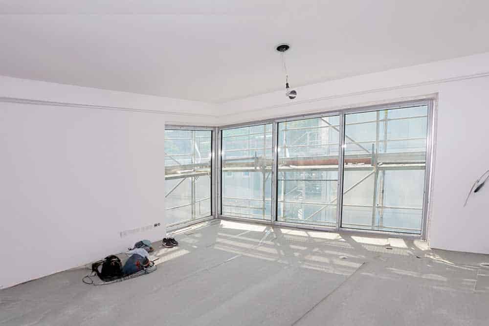 Wohnzimmer in der Hamburger Hafencity ohne Home Staging