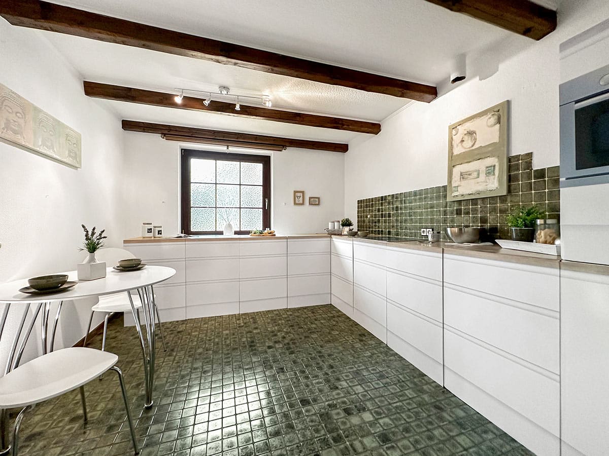 Wohnküche mit Home Staging und temporärer Einbauküche in Henstedt Ulzburg