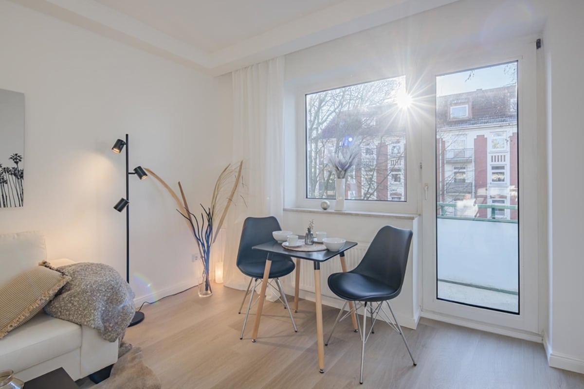 Essplatz mit Home Staging in Hamburg Barmbek