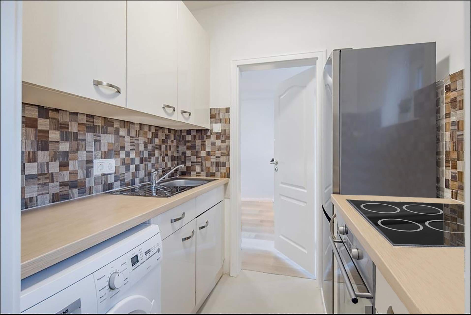 Einbauküche ohne Home Staging in Hamburg