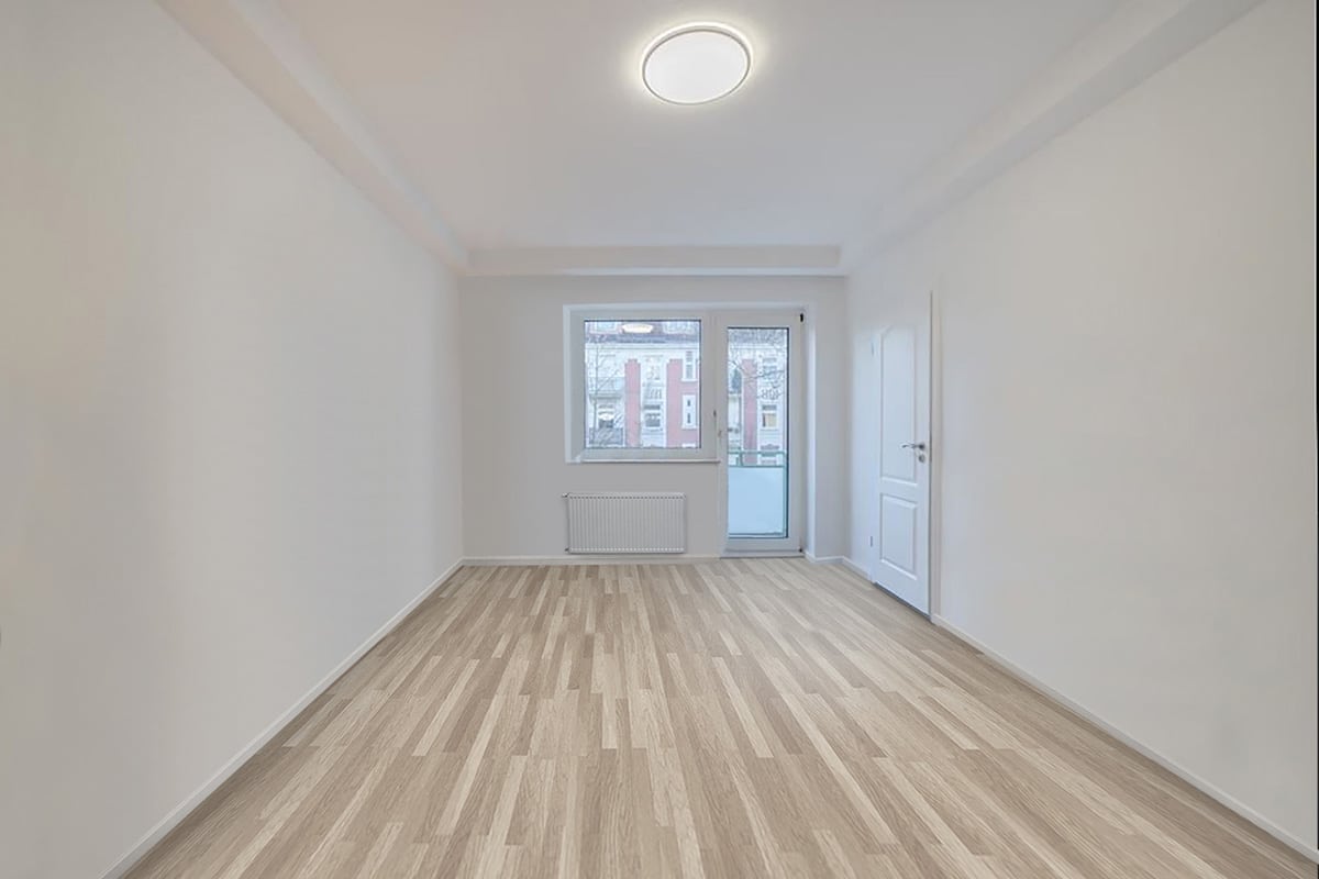 Wohnzimmer ohne Home Staging in Hamburg Nord