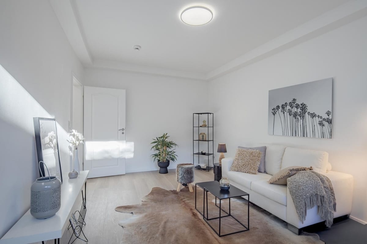 Wohnzimmer mit Home Staging in Hamburg