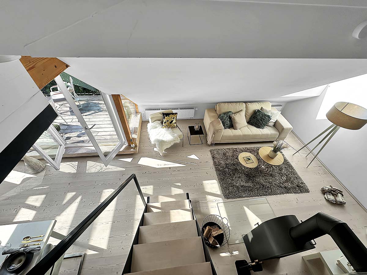 Galerie in einem Penthouse in Hamburg Eppendorf