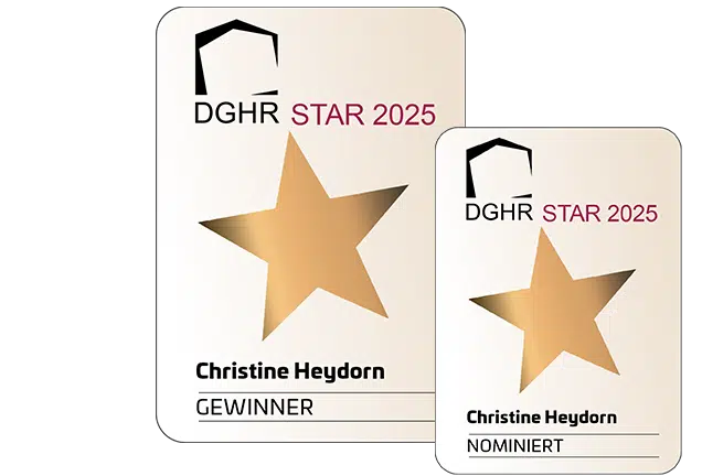 wohnhelden home staging ist mit den DGHR Stars ausgezeichnet